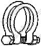 MERCE 0004920440 Clamp, exhaust system